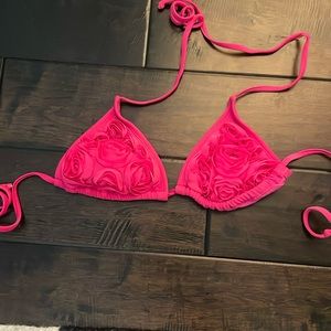 pink bikini top